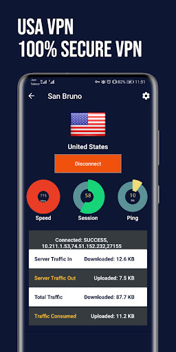 USA VPN Fast: Secure VPN Proxy ကိုဖန်သားပြင်4