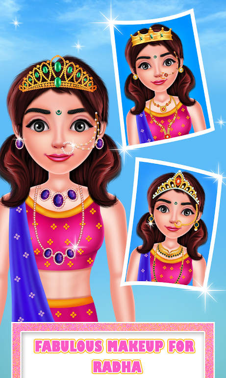 Cute Radha Fashion Makeover zrzut ekranu 1