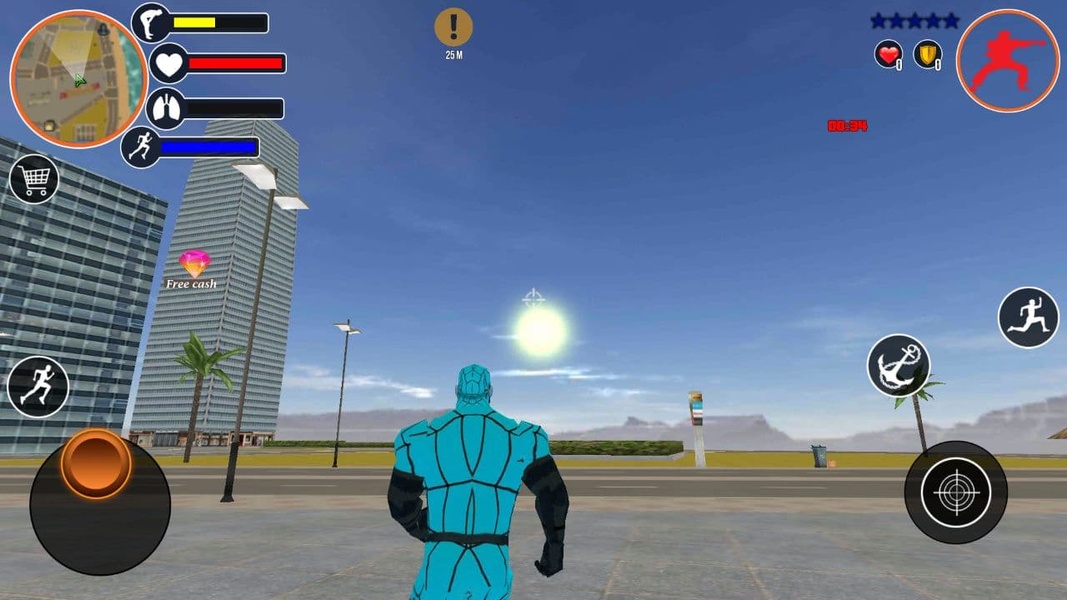 Miami Rope Hero Spider Game Screenshot 2