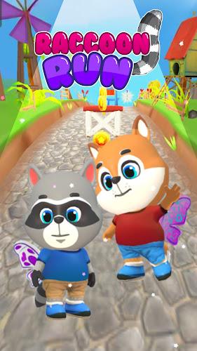 Raccoon Fun Run: Running Games ảnh chụp màn hình 2