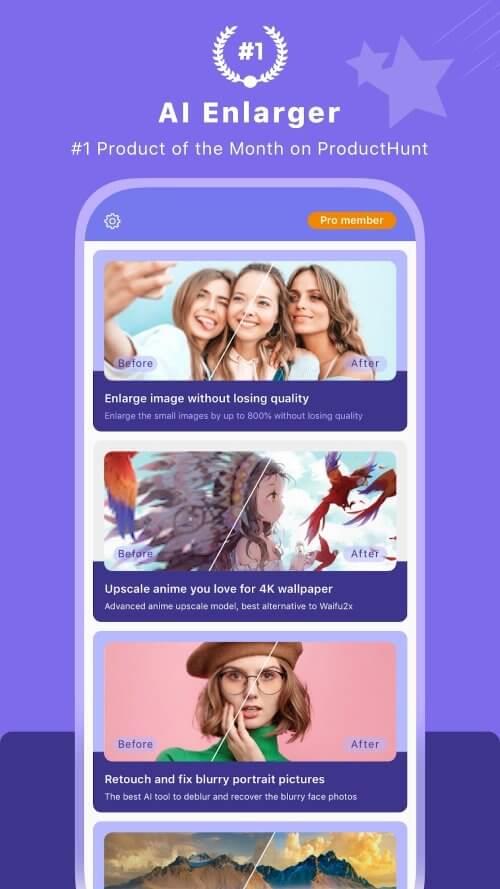 AI Enlarger: for Photo & Anime应用截图第1张