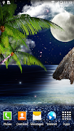 Tropical Night Live Wallpaper экрана 3