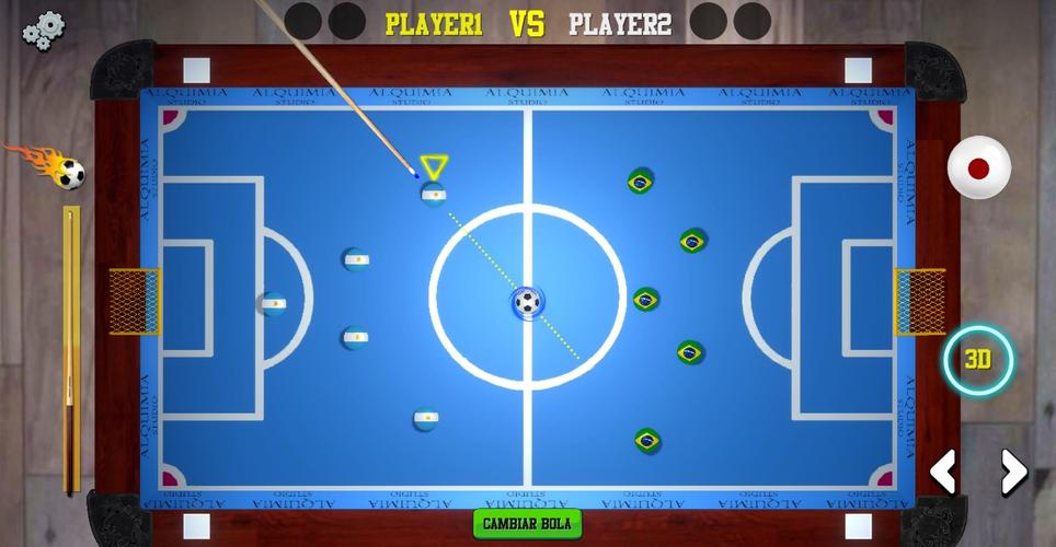 FOOTPOOL:  Soccer & billiards captura de pantalla 1