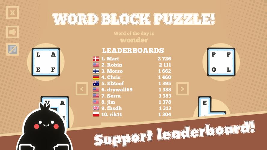 Word Block Puzzle屏幕截圖1