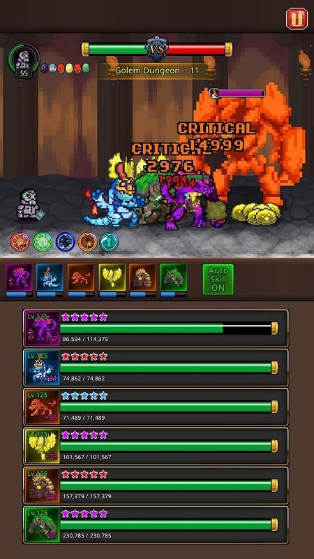 ภาพหน้าจอ Grow Merge Monsters 3