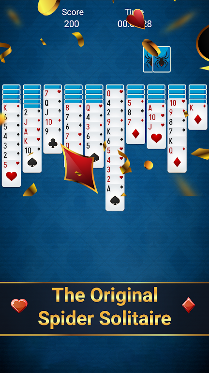 Free spider solitaire - classic solitaire screenshot 2