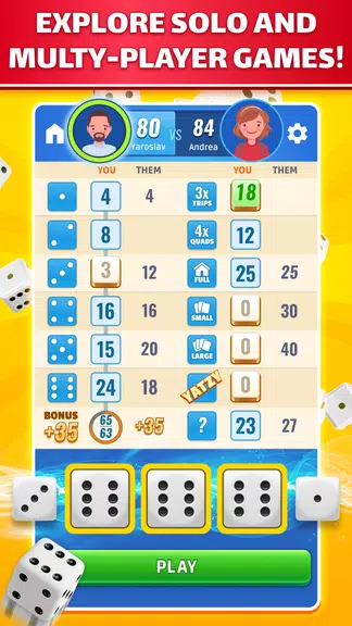 Yatzy: Dice Game Online ကိုဖန်သားပြင်2