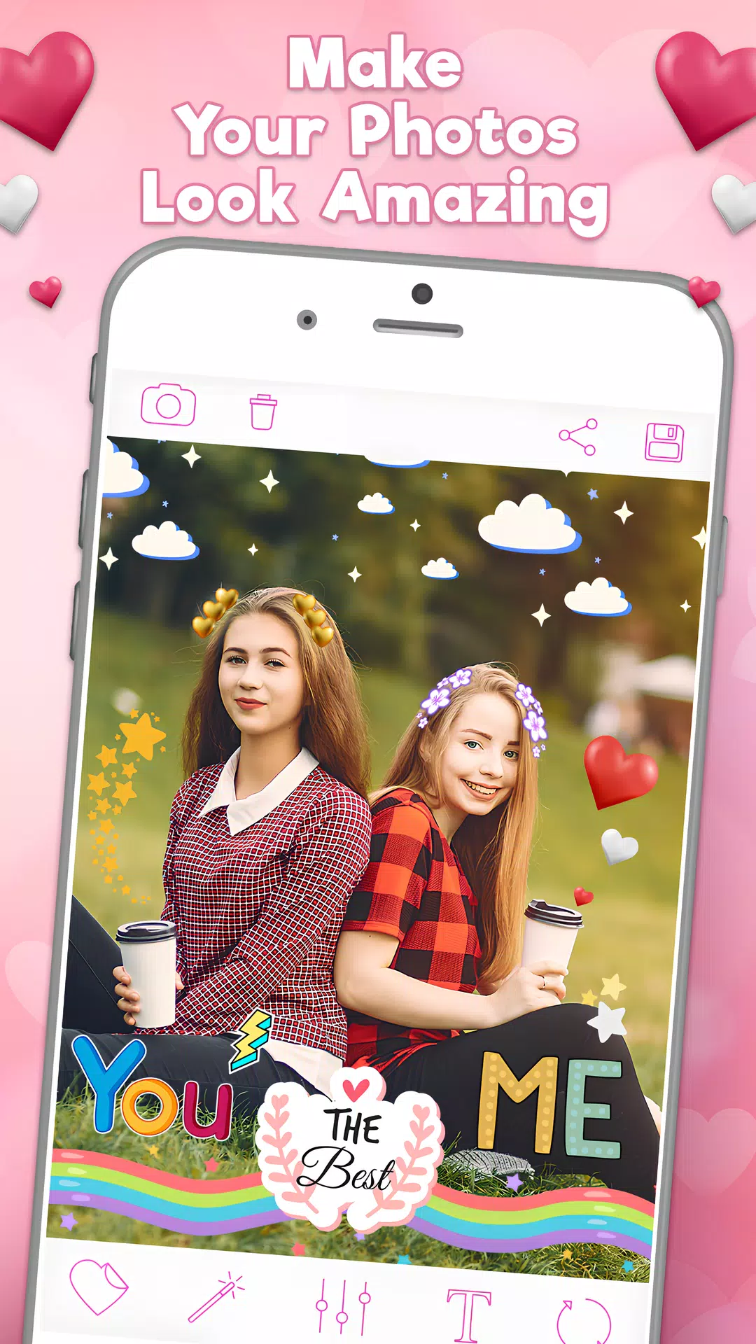 Heart Emoji & Photo Stickers ဖန်သားပြင်ဓာတ်ပုံ 3