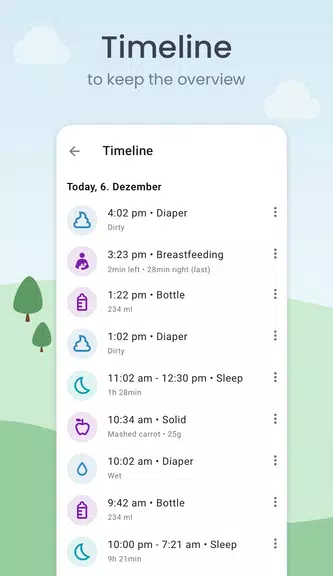 ภาพหน้าจอ Baby Tracker: Sleep & Feeding 3