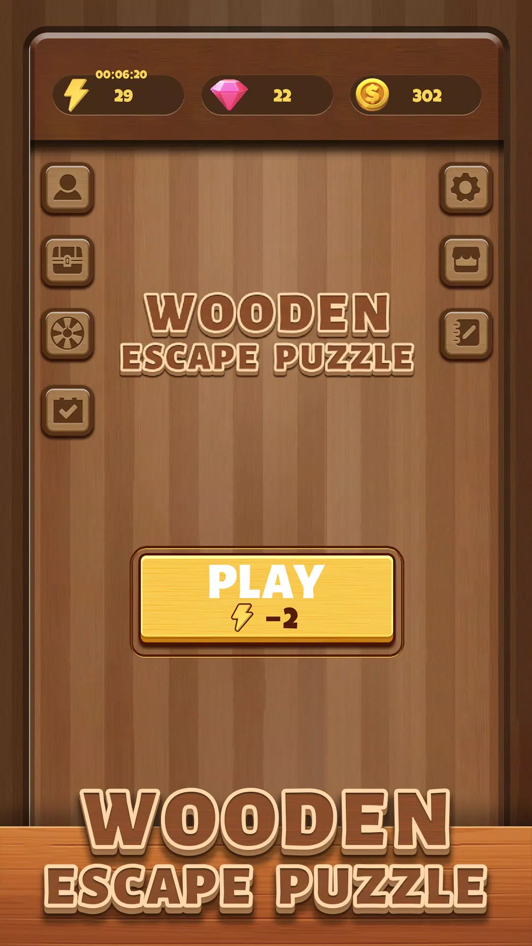 Wooden Escape Puzzle ảnh chụp màn hình 2