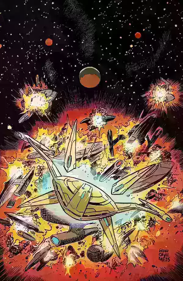 Alien planet landscape