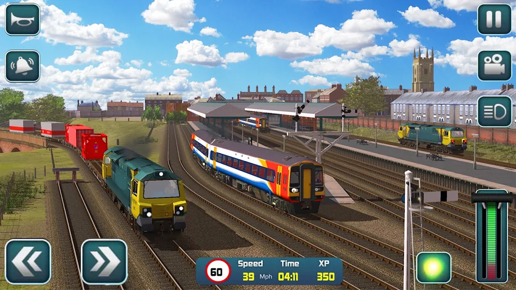 Euro Train Driver Train Games ကိုဖန်သားပြင်4