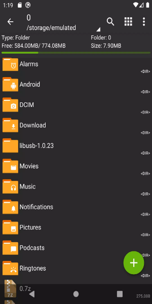 ZArchiver captura de pantalla 3