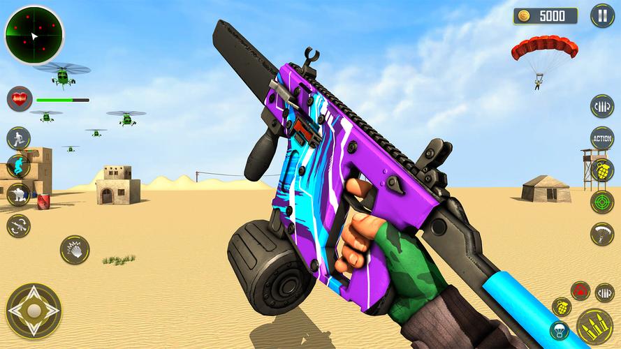 FPS Shooting game 3d gun game स्क्रीनशॉट 1