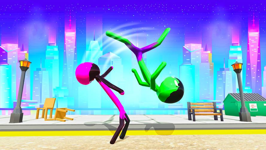 Stickman Ninja Fight: Ropehero屏幕截圖2