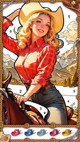 The West Coloring Games屏幕截圖1