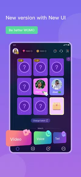 WOMO-Meet Funny Friends screenshot 1
