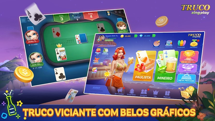 Truco ZingPlay: Jogo de cartas Screenshot 3