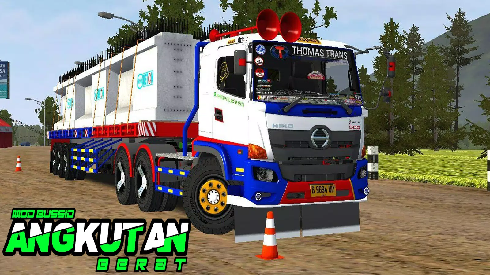 Mod Bussid Angkutan Berat captura de pantalla 1