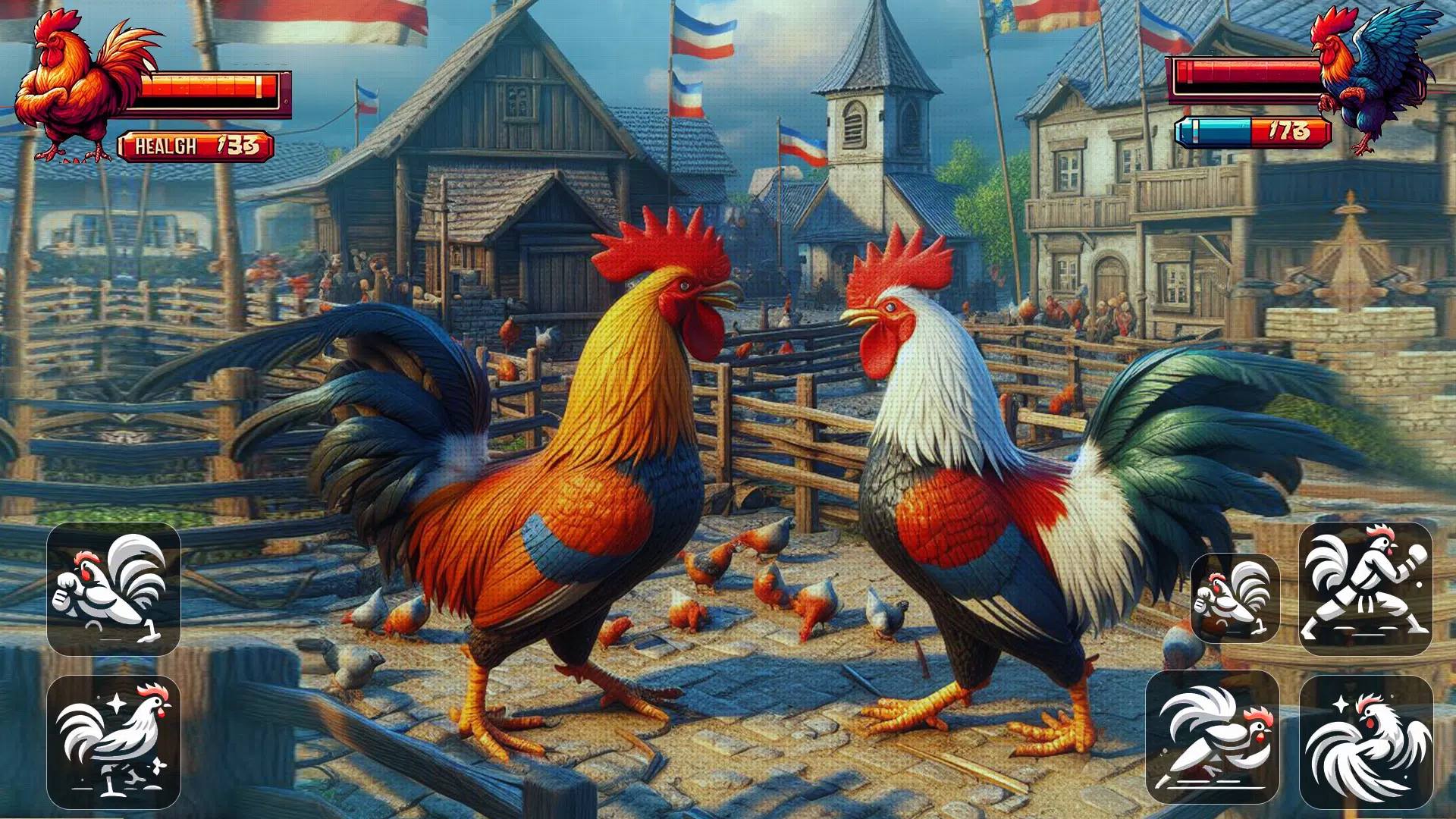 Screenshot Street Rooster Fight Kung Fu 1