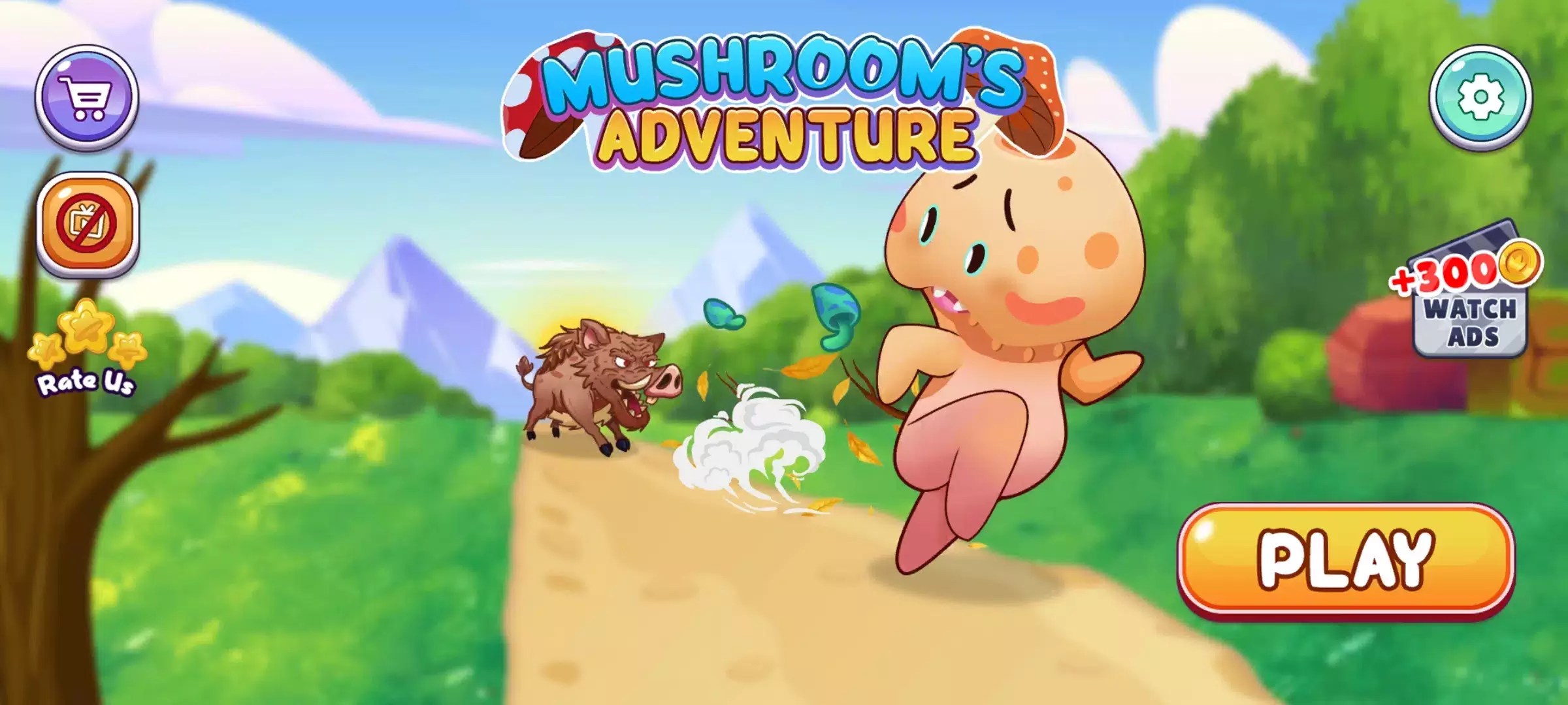 Mushroom war: Jungle Adventure Screenshot 1