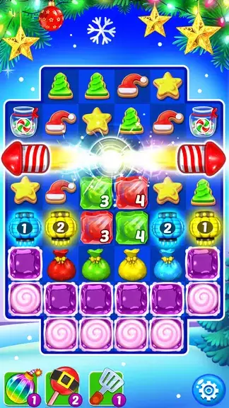 Christmas Cookie: Match 3 Game ảnh chụp màn hình 4