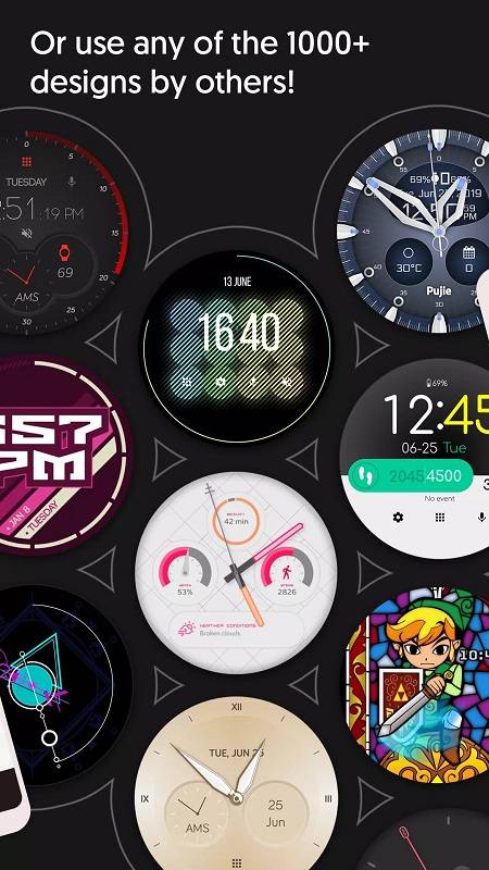 Watch Faces - Pujie - Premiumスクリーンショット2