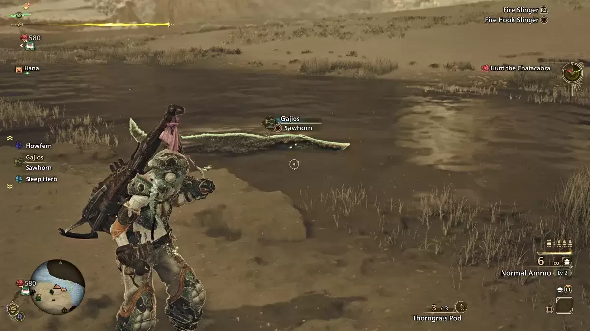 Scharfe Fang -Lage in Monster Hunter Wilds