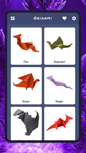 Origami dragons 스크린 샷 1