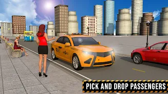 USA Taxi Car Driving: Car Game स्क्रीनशॉट 1