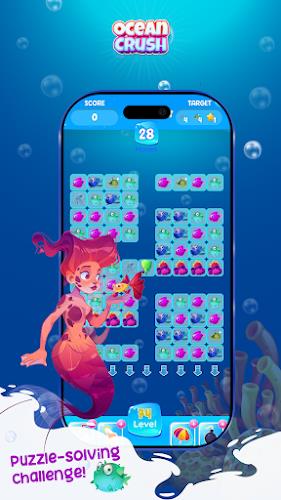 Ocean Crush Game - Match 3 captura de pantalla 4