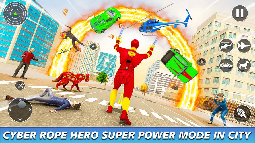 Cyber Rope Hero 스크린 샷 3