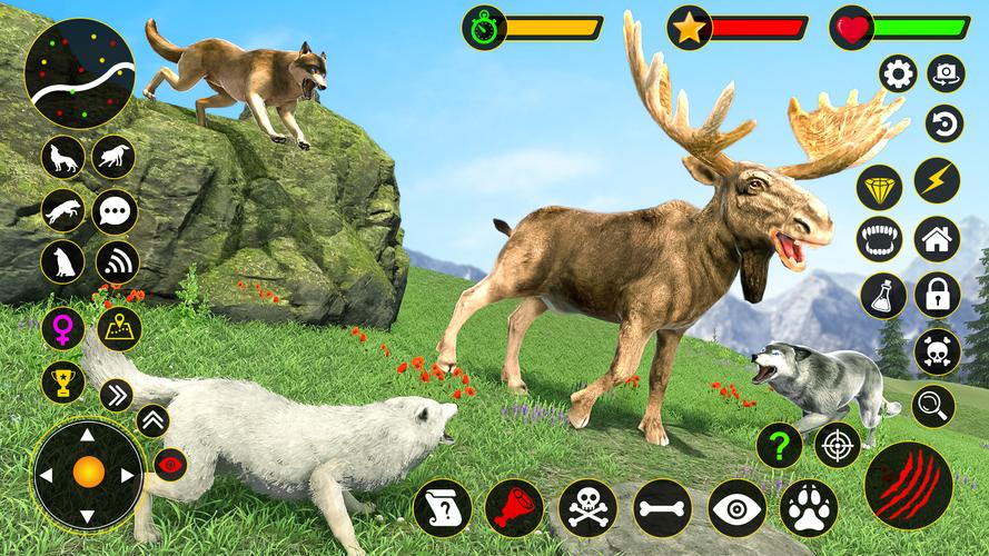 The Wolf Simulator: Wild Game ကိုဖန်သားပြင်3