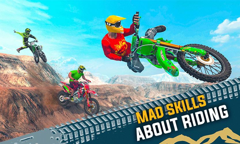 Crazy Bike Racing Stunt Game captura de pantalla 1