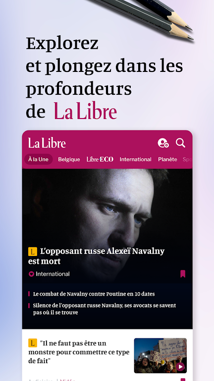 Screenshot La Libre 1