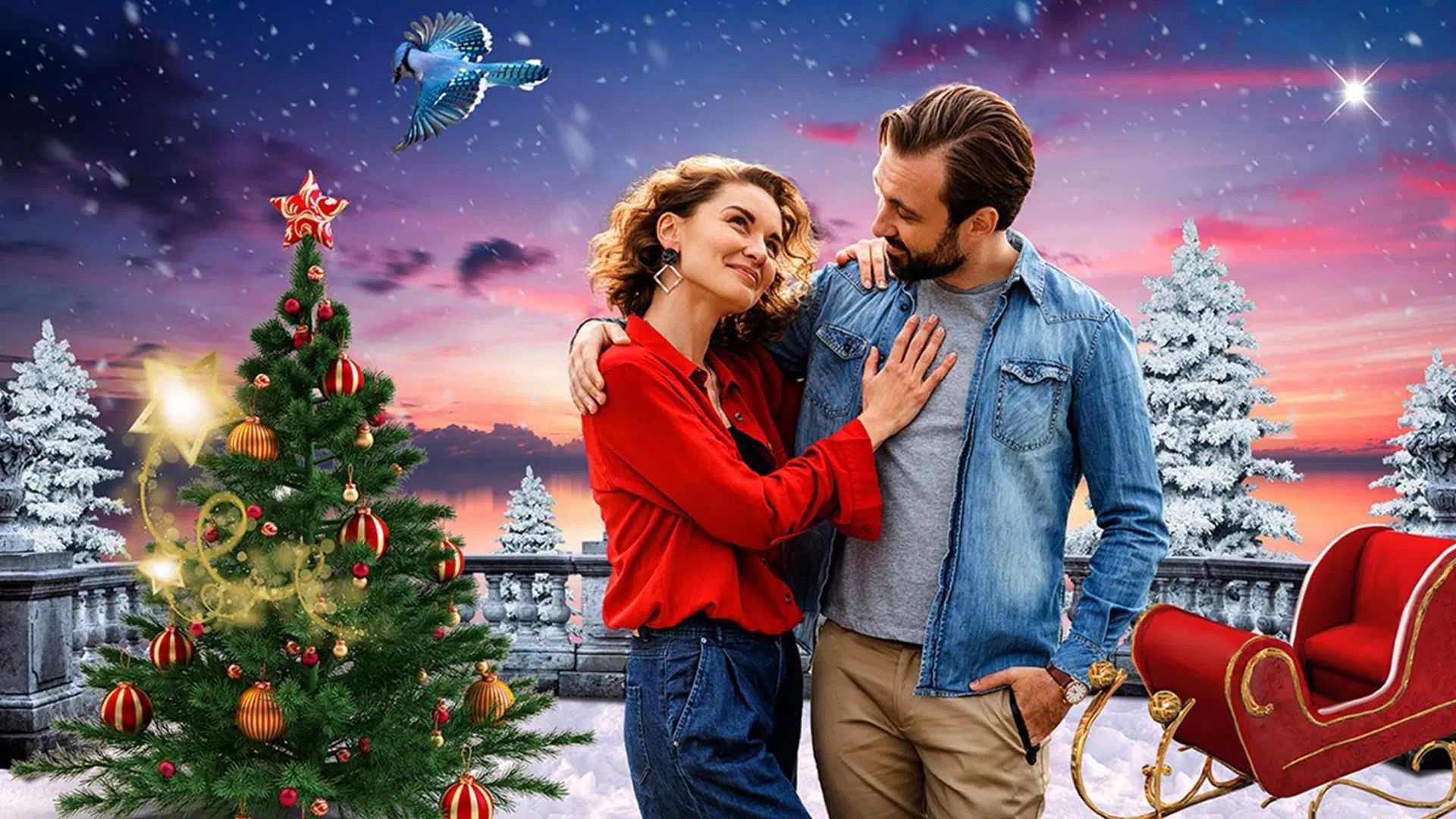 Christmas Photo Frames, Editor экрана 1