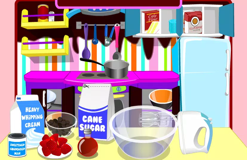 game cooking chocolate cream screenshot 3