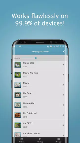 Meowing Cat Sounds Ringtones Capture d’écran4