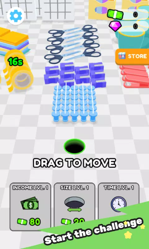 Screenshot Breeze game-HoleMarket3D 2