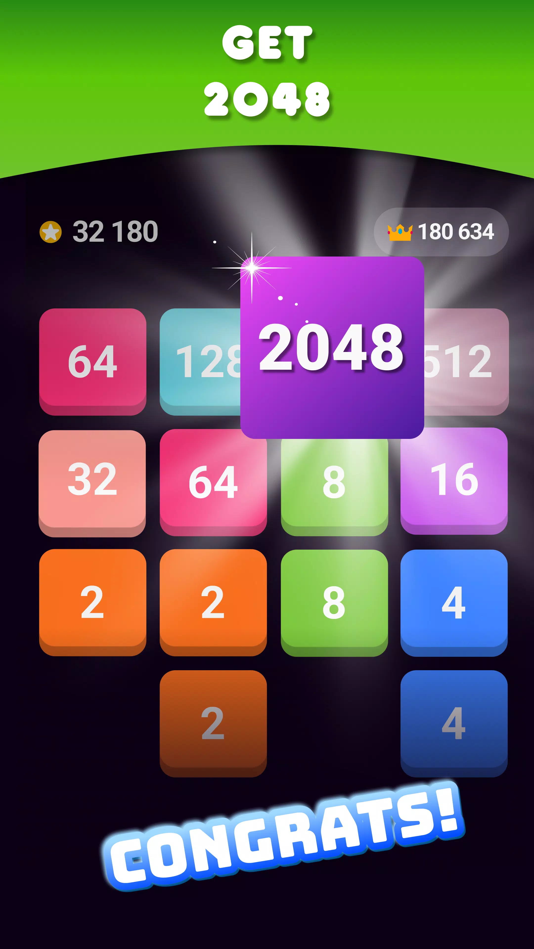 2048: Puzzle Game! Merge Block应用截图第2张