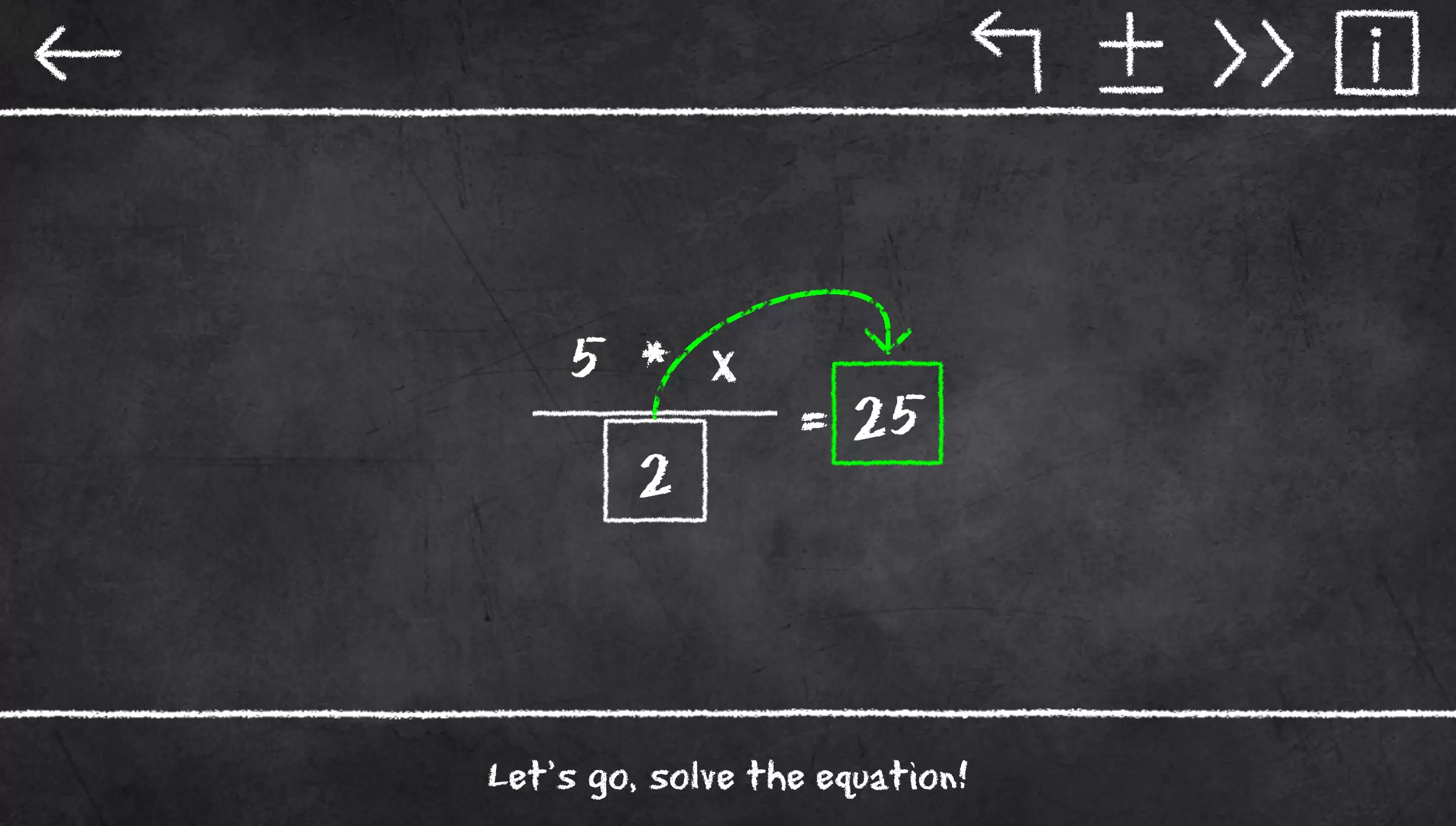 x=1: Learn to solve equations Capture d’écran4