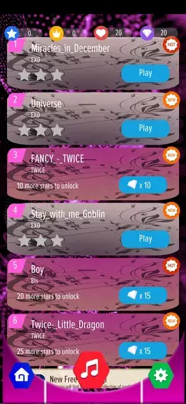 k-pop Magic Game Piano Tiles 2 ကိုဖန်သားပြင်3