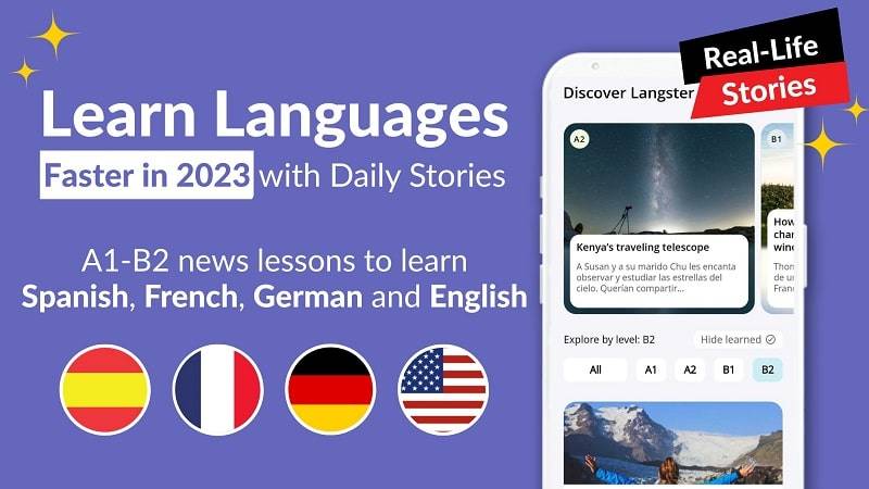 Learn Languages with Langster Capture d’écran1