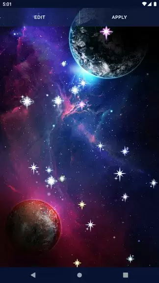 Galaxy Universe Live Wallpaper 스크린샷 4