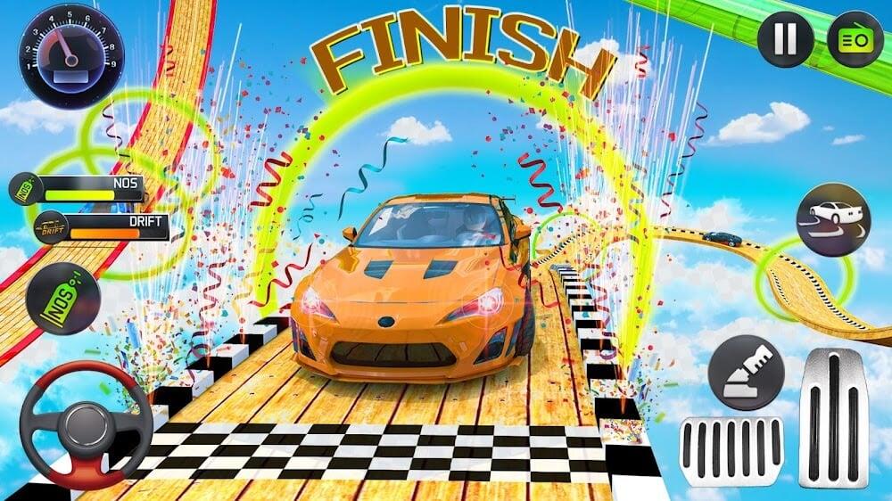 Mega Ramp Car Stunts Race экрана 4