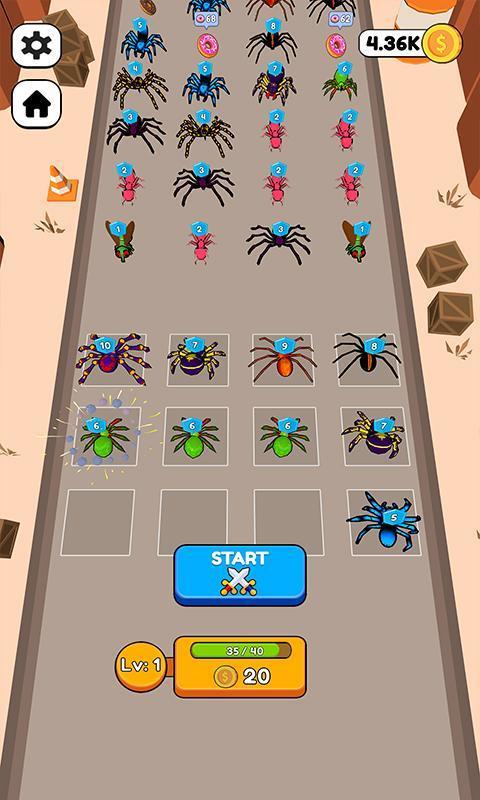 Merge Ants: Underground Battle 스크린 샷 2