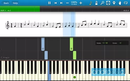 ภาพหน้าจอ Synthesia 3