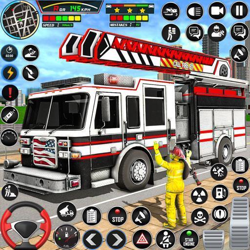 Firefighter: FireTruck Games ကိုဖန်သားပြင်1