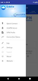 AirVPN Eddie Client GUI Captura de pantalla 2