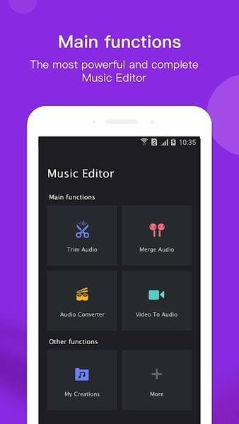 Free Music Editor - Audio, MP3, MP4 ekran görüntüsü 1